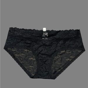 PINK Victoria's Secret Black Lace Panties Size XL